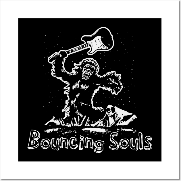 bouncing souls guitar smash Wall Art by calistoneug